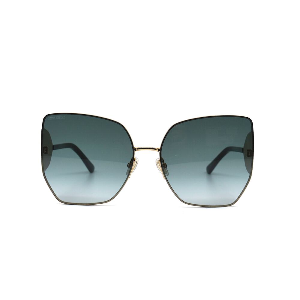 NEW JIMMY CHOO RIVER/S 2M2 GOLD GREY AUTHENTIC SUNGLASSES - Picture 3 of 14